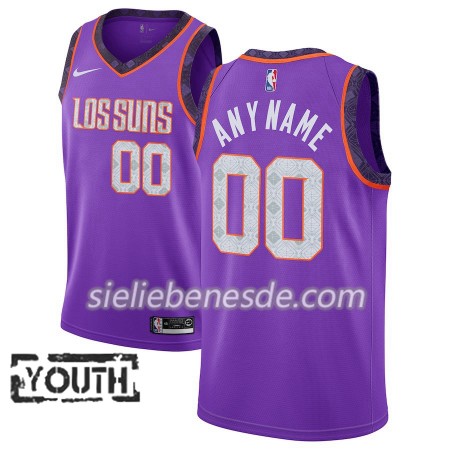 Kinder NBA Phoenix Suns Trikot 2018-19 Nike City Edition Lila Swingman - Benutzerdefinierte
